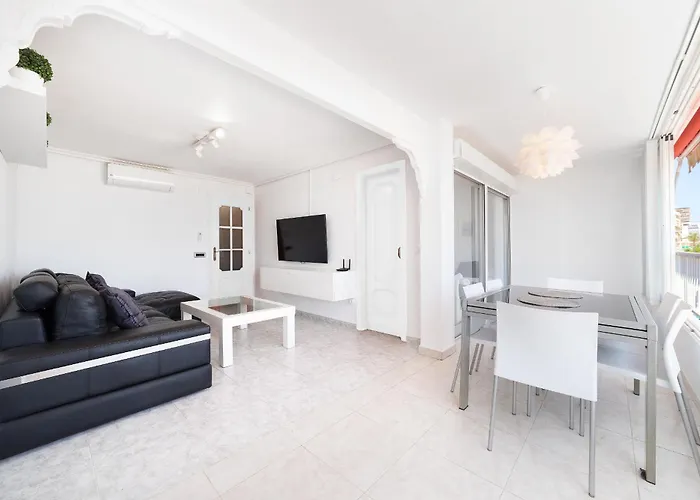 Luxury Primerisima Linea Playa Poniente Benidorm Con 6,5 Mts De Vistas Frontales Al Mar
