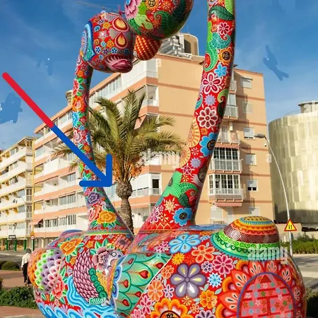 Luxury Primerisima Linea Playa Poniente Benidorm Con 6,5 Mts De Vistas Frontales Al Mar Exterior photo
